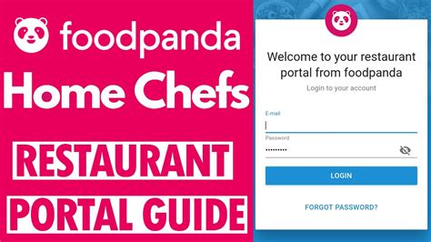 foodpanda restaurant portal.